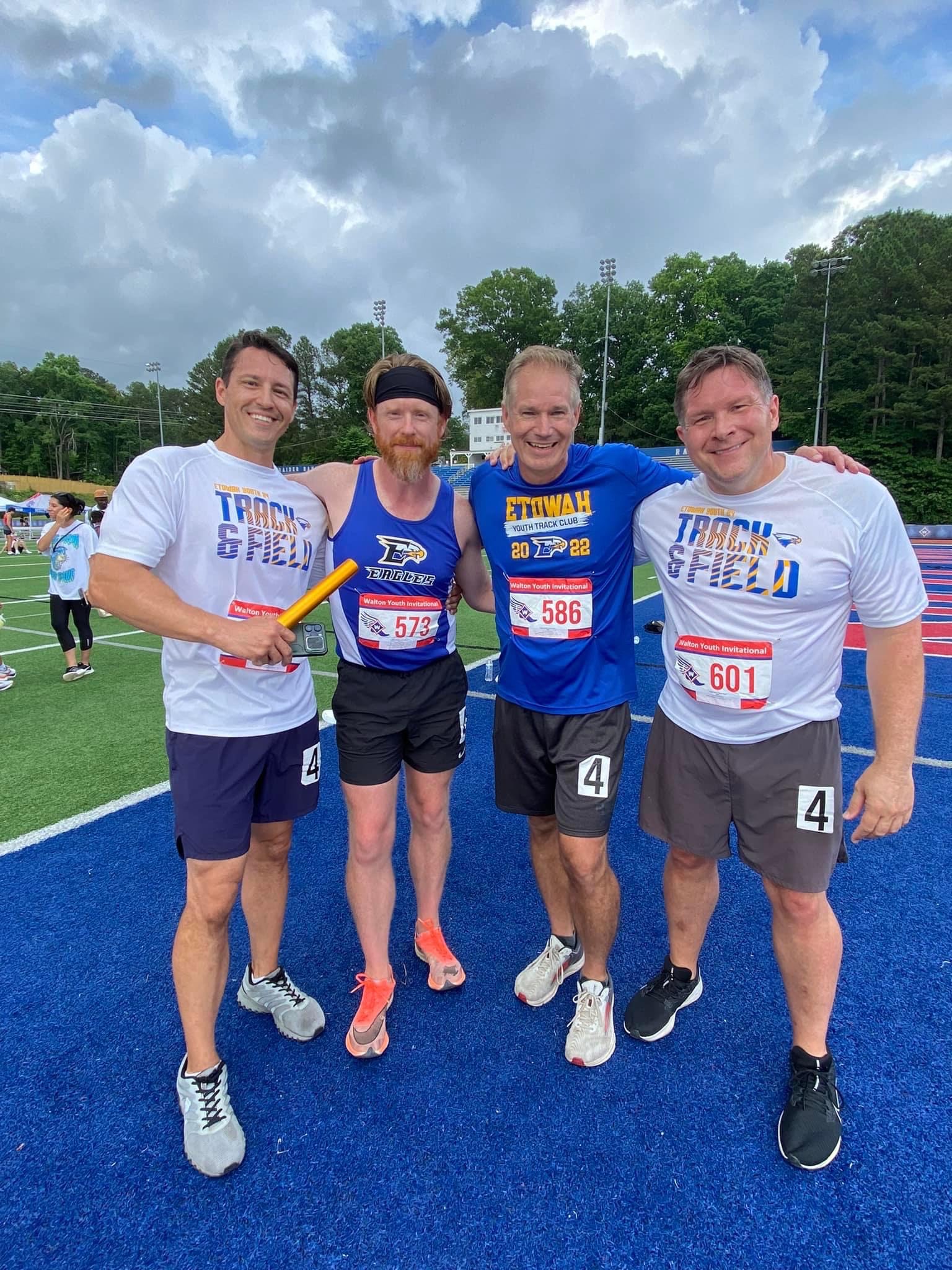 Jason Tanner outdoors on a track